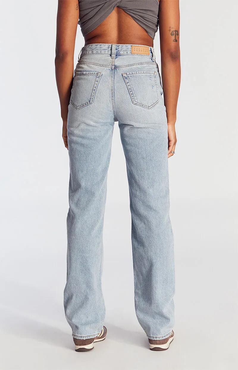 PacSun Light Indigo Ripped '90s Boyfriend Jeans
