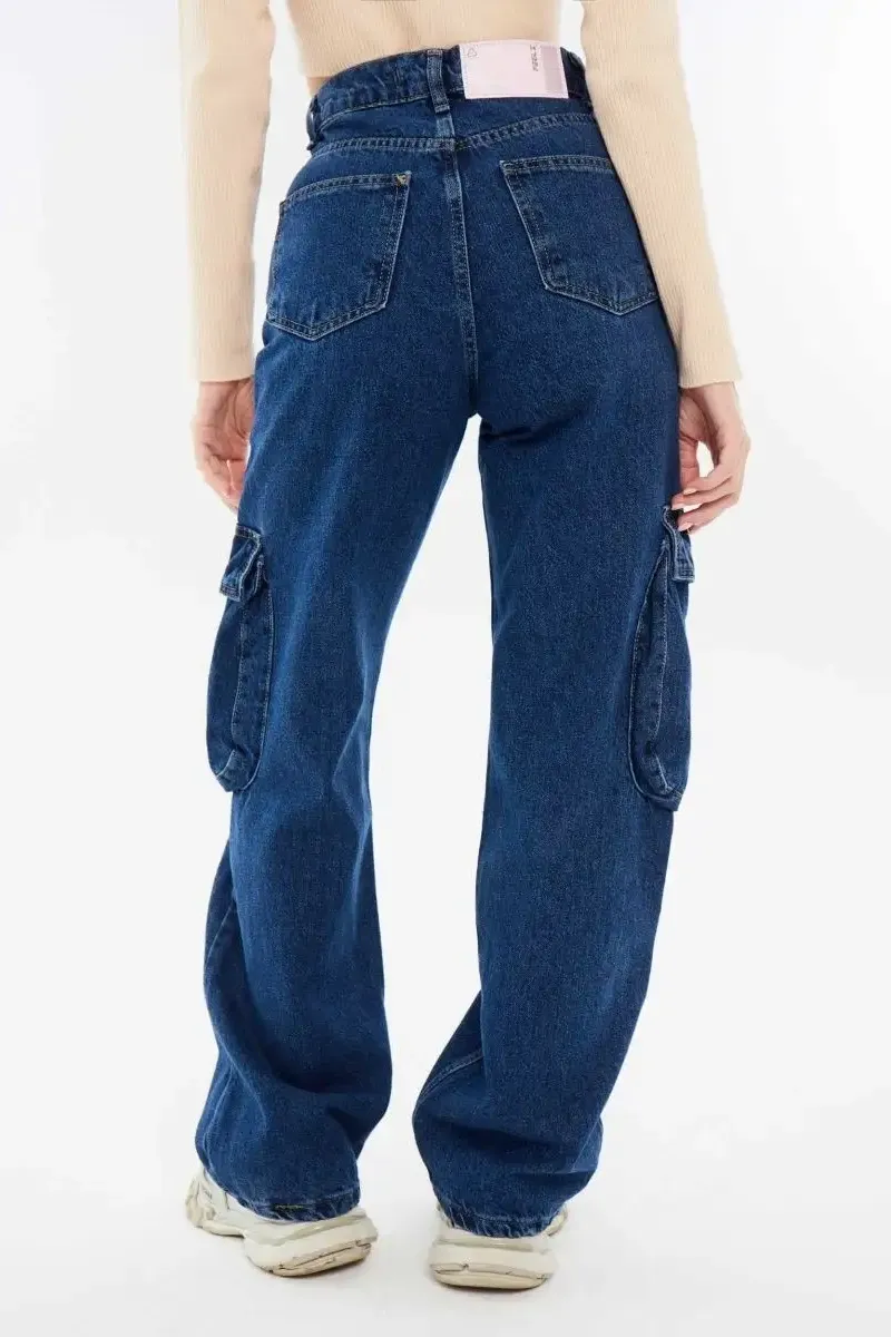 Cargo High Rise Flare Jeans