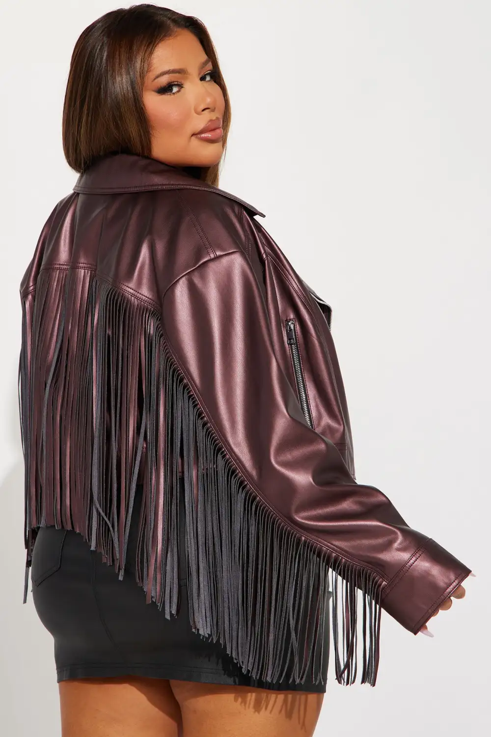 Swing My Way Jacket - Plum