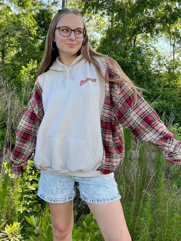Beige Streetwear Leisure Hoodie Sweatshirts