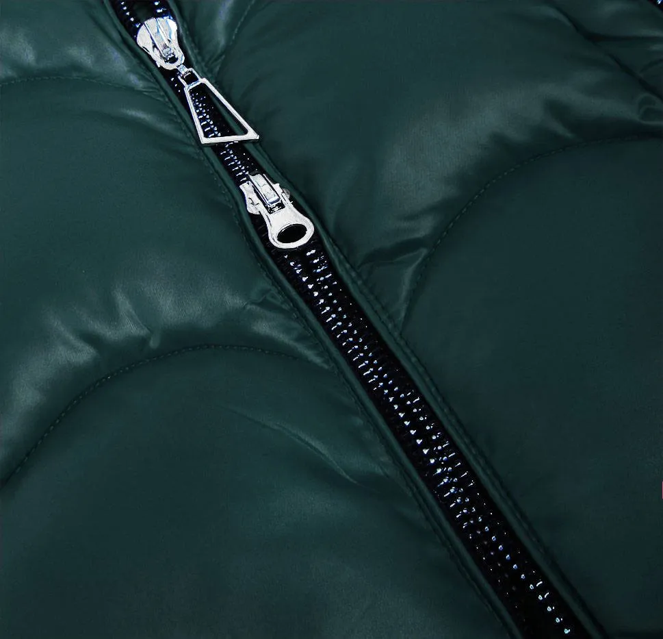 QUI stitched ladies winter jacket green