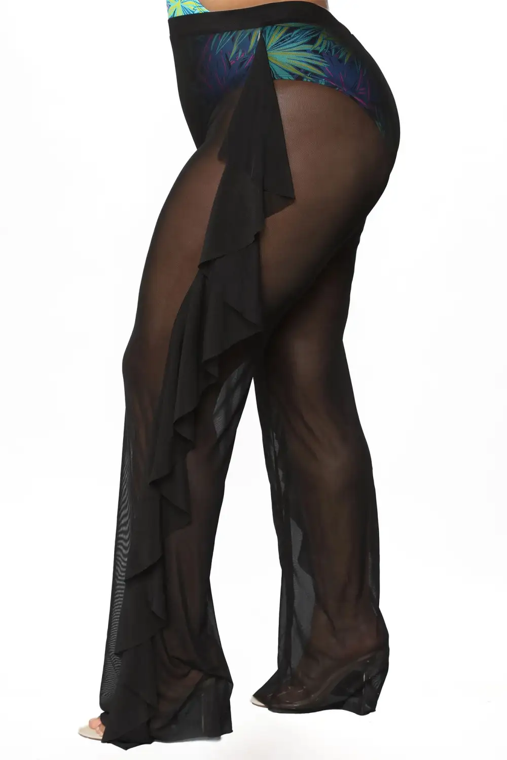 Sunshine See Through Cover Up Pant - Black