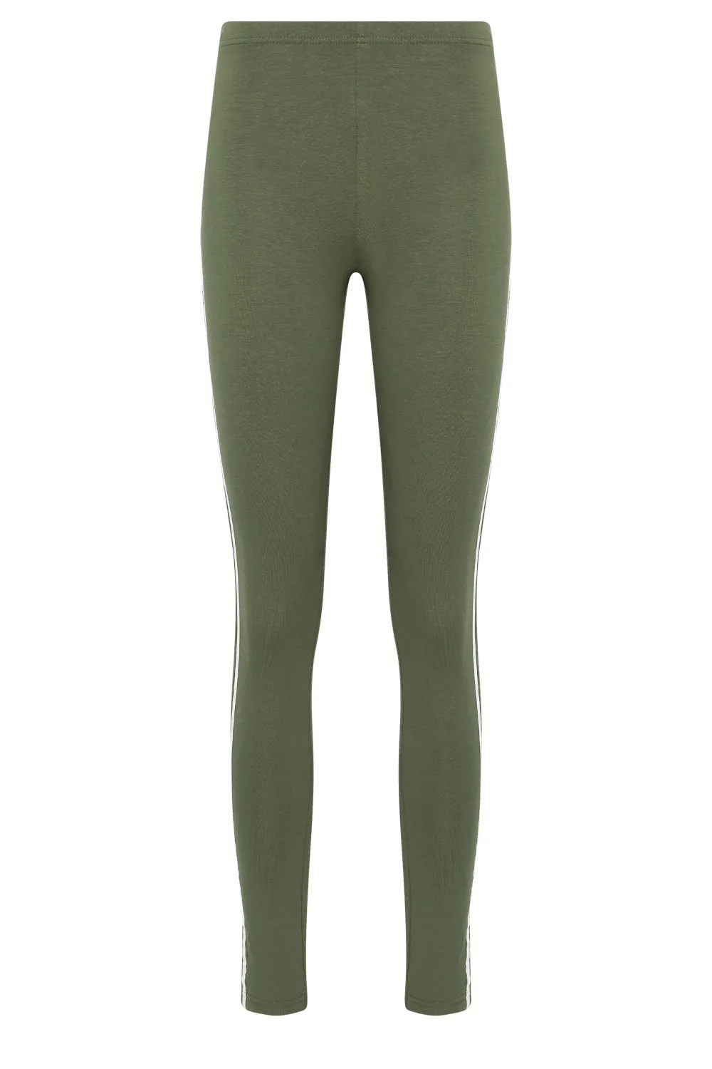 LTS Tall Khaki Green Stripe Leggings