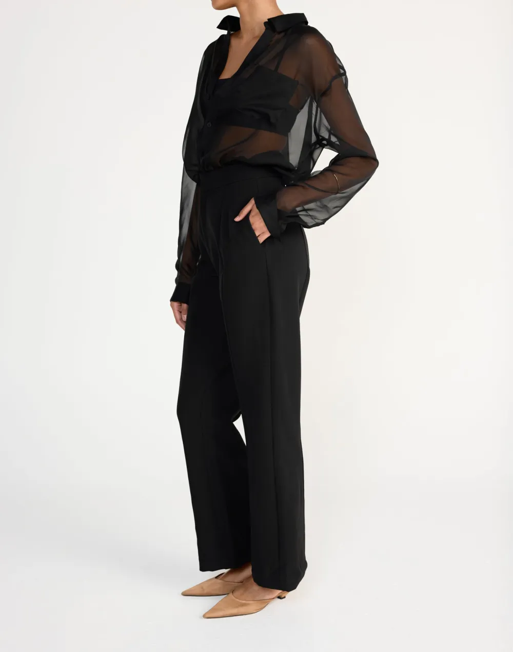 Fashionable Transparent Women's Shirt