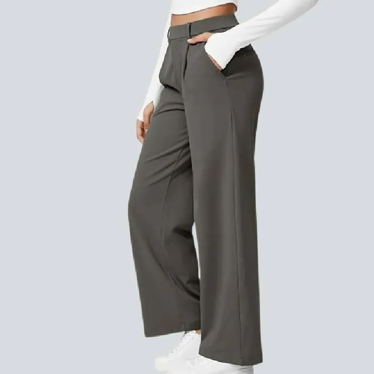 High Waisted Work Pants for Women Business Casual Outfits Office Dress Pants Trousers with Pockets