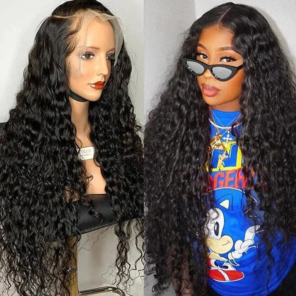 Sterly 13x6 HD Full Lace Frontal Wigs Water Wave Human Hair Wigs For Women