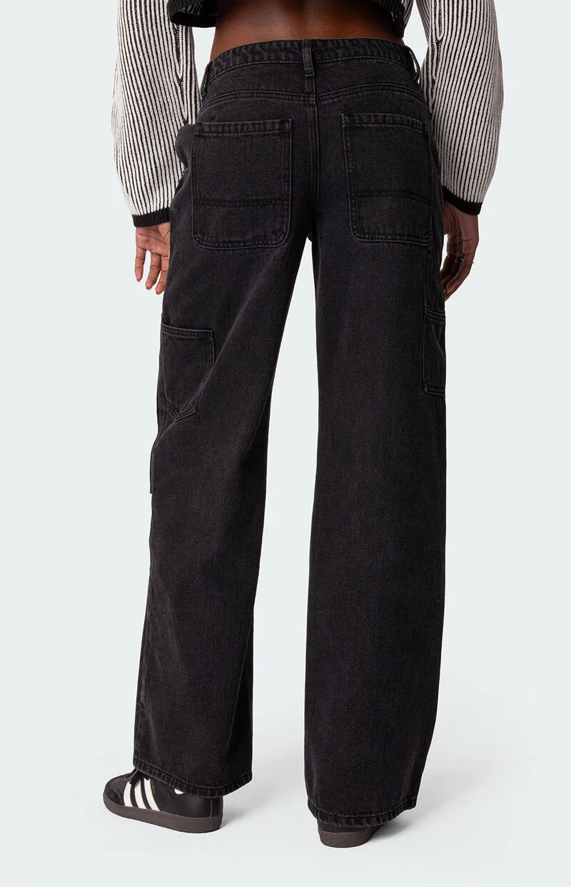 Edikted Ayla Low Rise Carpenter Jeans