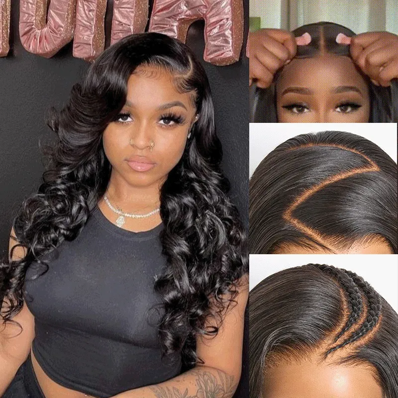 Loose Wave 13x6 Real HD Lace Undetactable BlendAway Full Lace Frontal Wig
