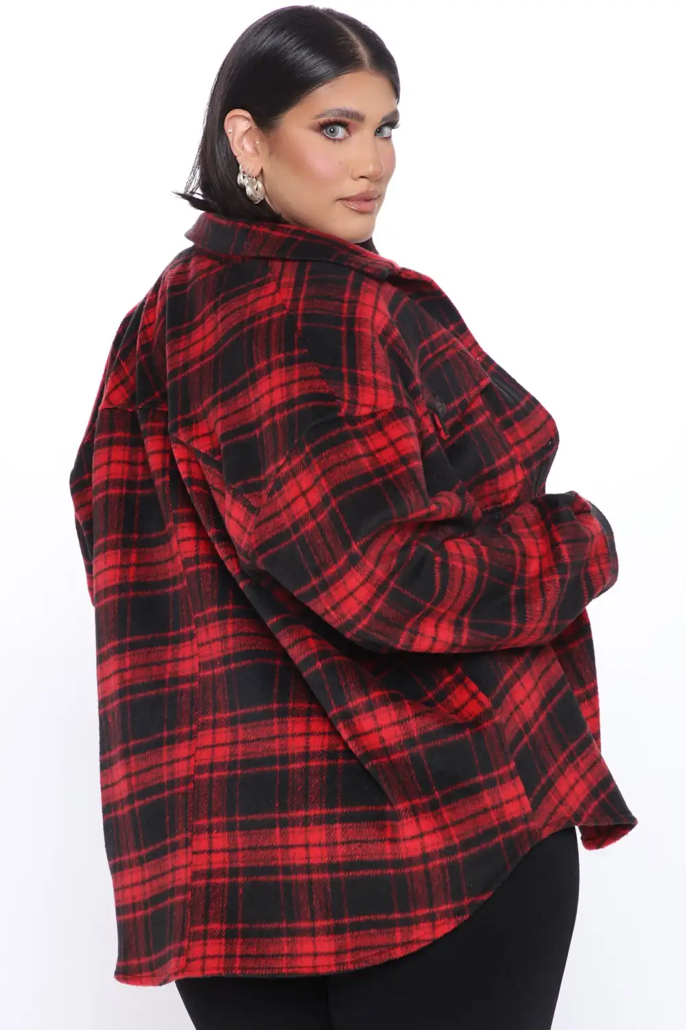 Check Ya Later Flannel Top - Red/combo