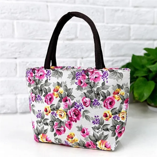 Women's Handbag Nylon Outdoor Daily Zipper Large Capacity Breathable Lightweight Flower Black Red Blue