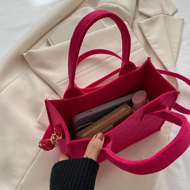 Women's Crossbody Bag Shoulder Bag Cotton Daily Holiday Adjustable Large Capacity Breathable Solid Color Pink Orange Green