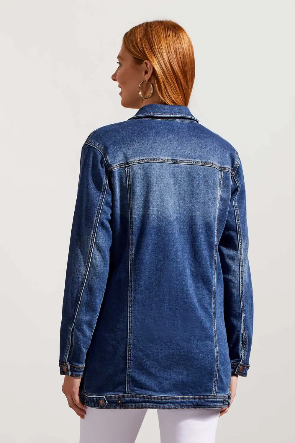 Maxi Denim Jacket-Med.Wash
