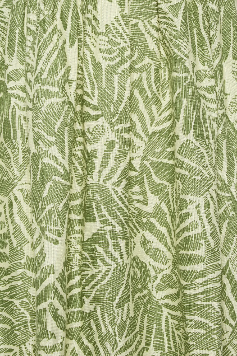 LTS Tall Green Palm Leaf Print Midaxi Dress