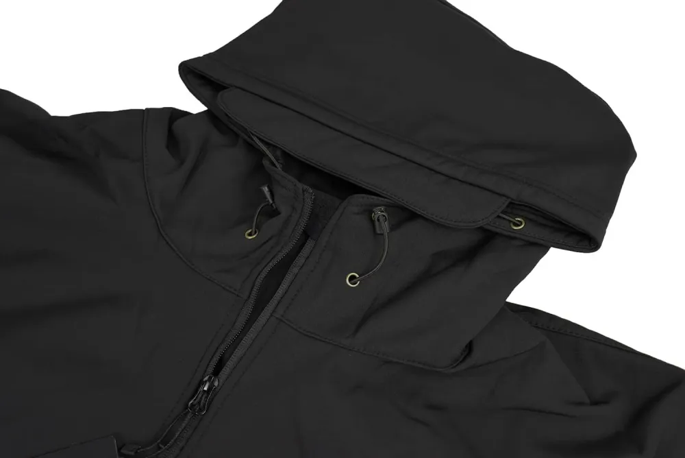 Men's Tactical Softshell Jacket Waterproof Fleece Hooded Hunting Coat