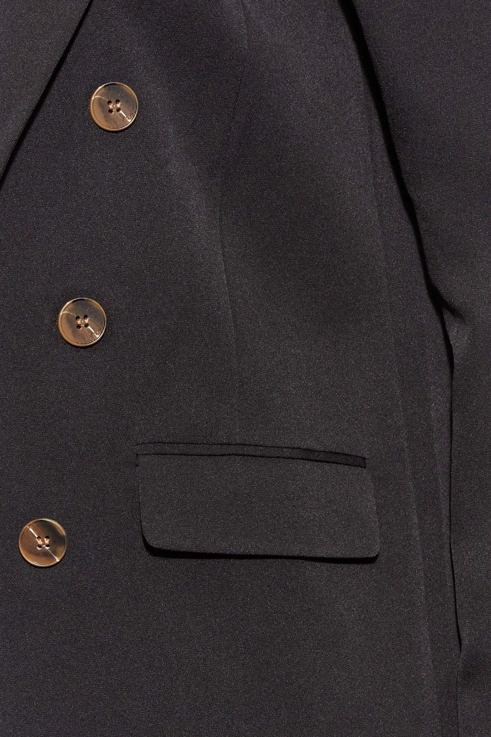 LTS Tall Black Double Breasted Blazer