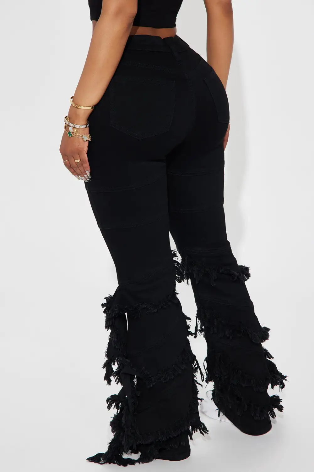 Making A Connection Stretch Bootcut Jeans - Black