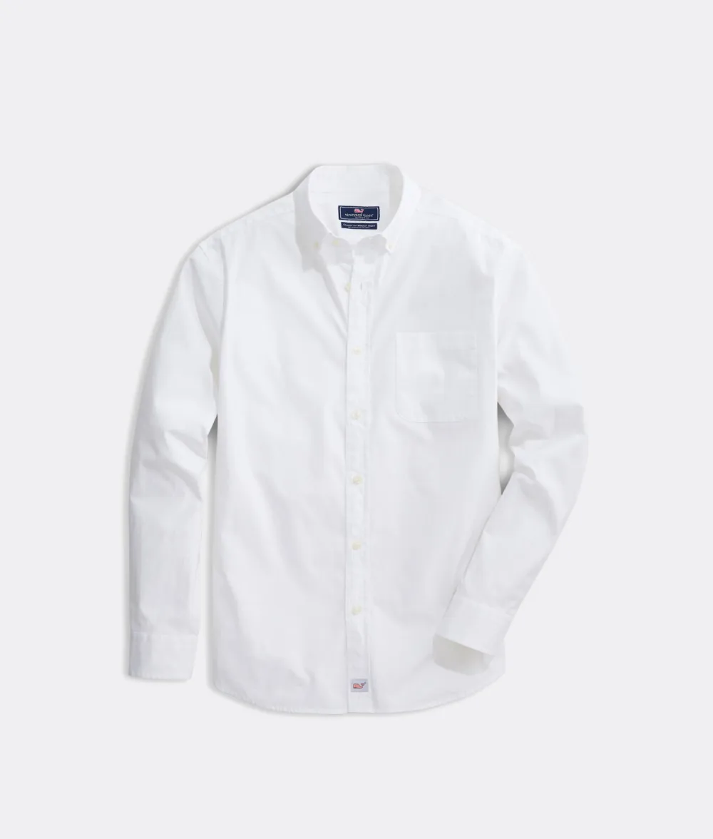 Stretch Poplin Solid Shirt