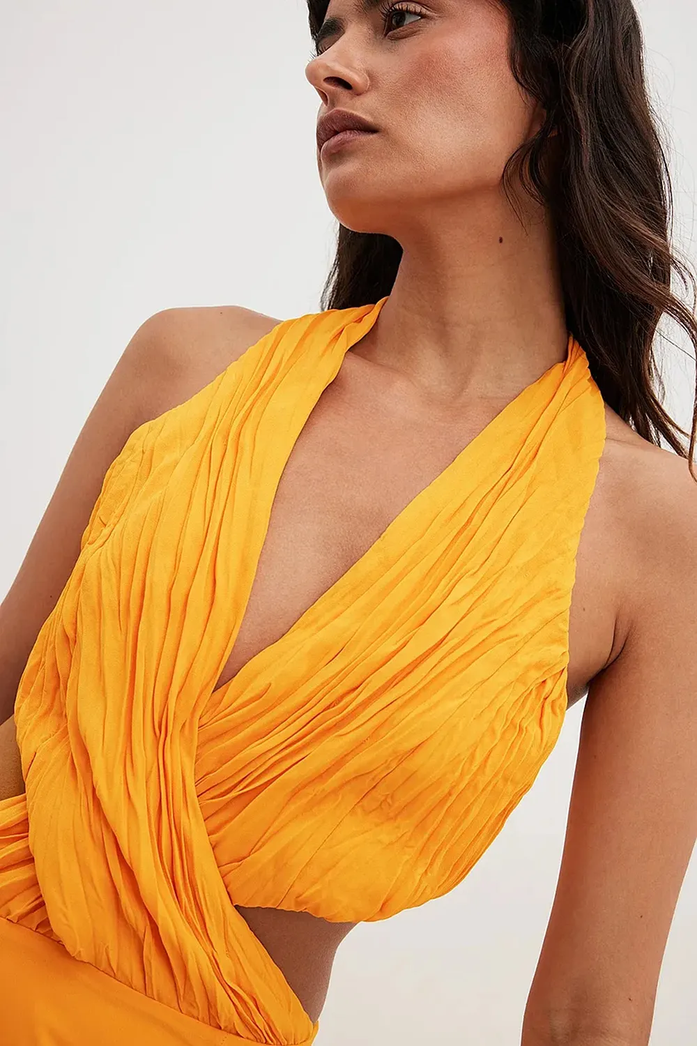 Flowy Maxi Halterneck Dress
