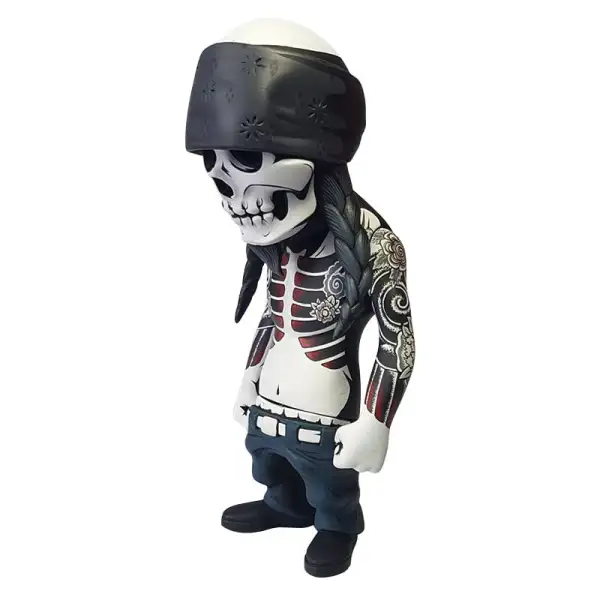 Resin Sculpture Figurine Rock Skull Doll Halloween Ornaments Home Desktop Decoration Statue Room Decoration Accessories