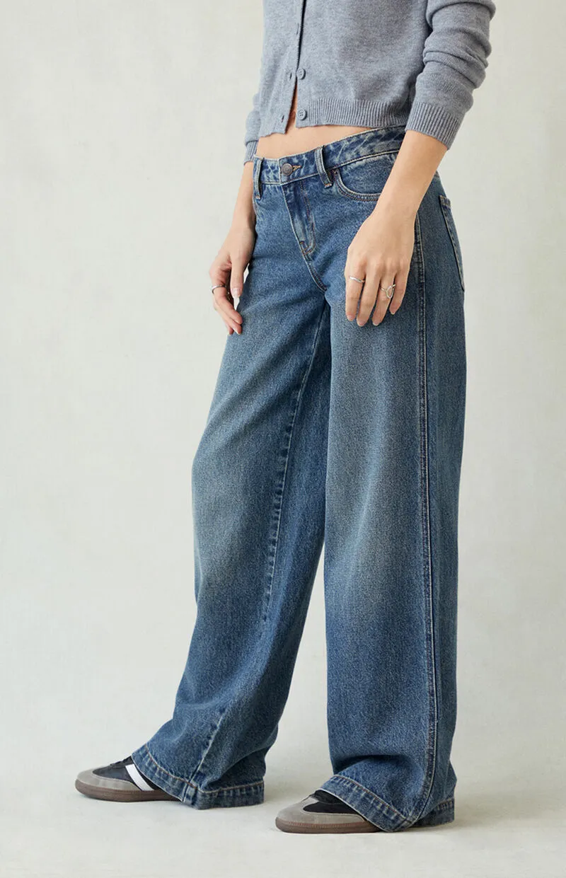 PacSun Casey Low Rise Baggy Jeans Dark Indigo Tint