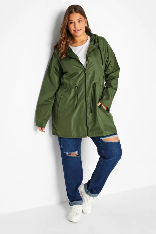 LTS Tall Khaki Green Pocket Parka