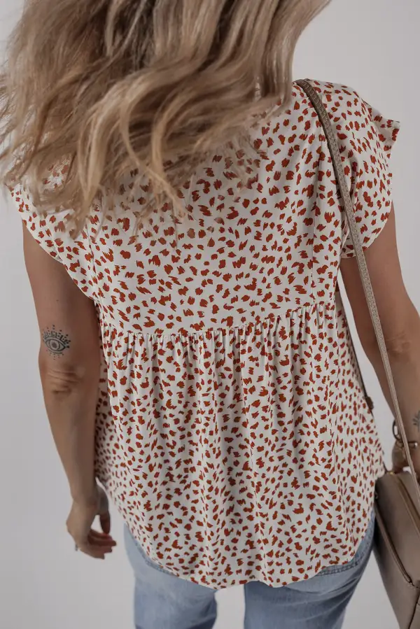 Paisley Embroidered Tie Detail Blouse