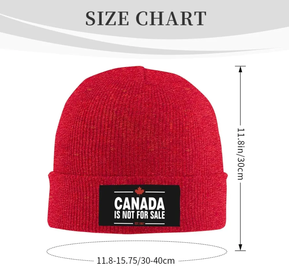 Canada is Not for Sale Unisex Beanie Knit Hat Winter Warm Skull Cap
