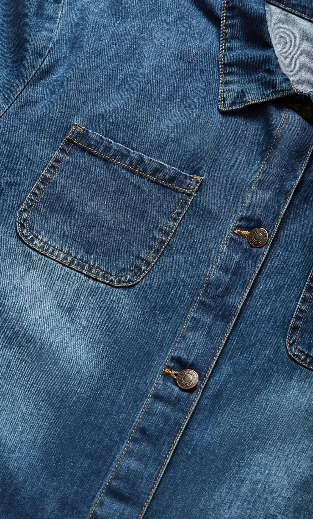 Evans Blue Denim Shacket
