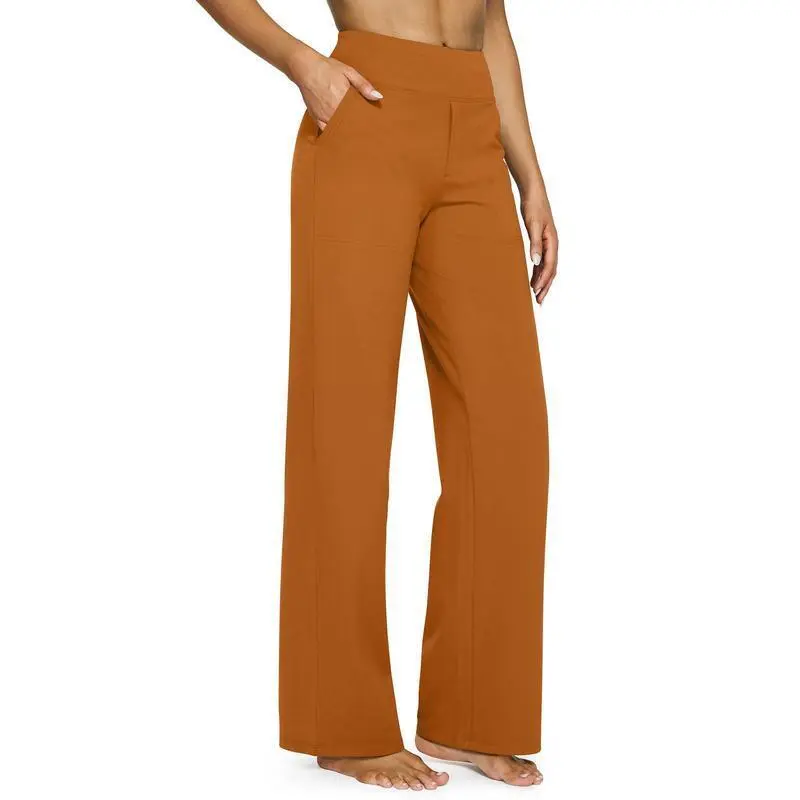 🔥9 PACKS  $25.98🔥Loose High-Waist Business Casual Pants Yoga Pants Women Wide Leg Pants