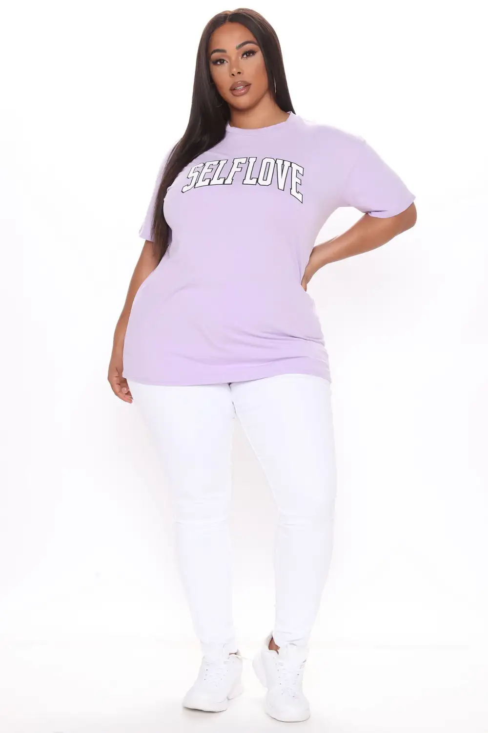 More Self Love Tunic Top - Lavender