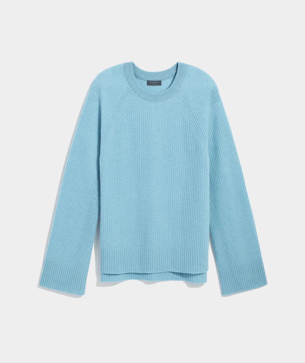 Seaspun Cashmere Ribbed Crewneck Sweater