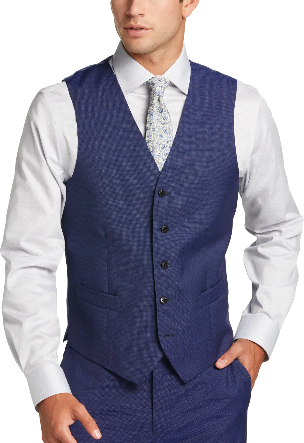 Joseph Abboud Wool Modern Fit Suit Vest