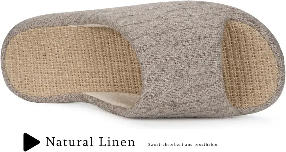 Slippers for Women Memory Foam Open Toe House Slippers Cute Comfy Bedroom Slides Slip on Slippers for Summer Indoor