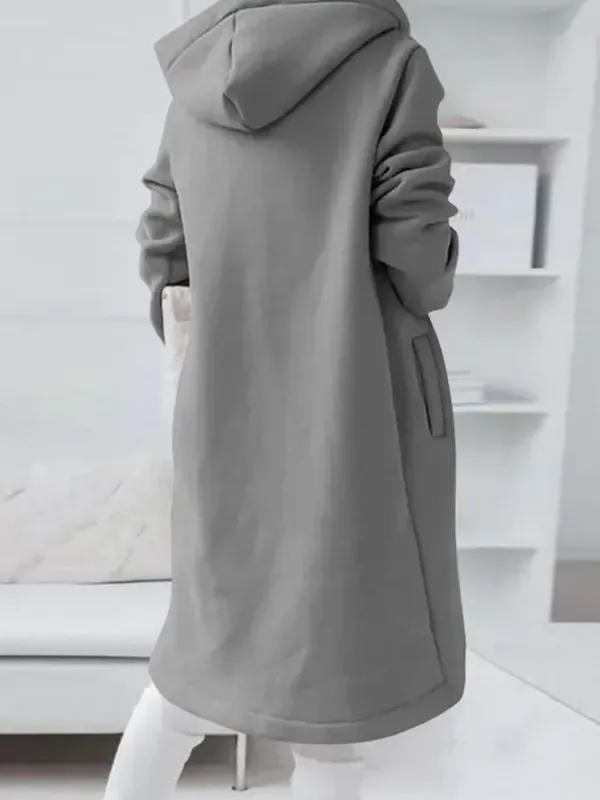 Women's Mid-Length Fleece Zip Hoodie