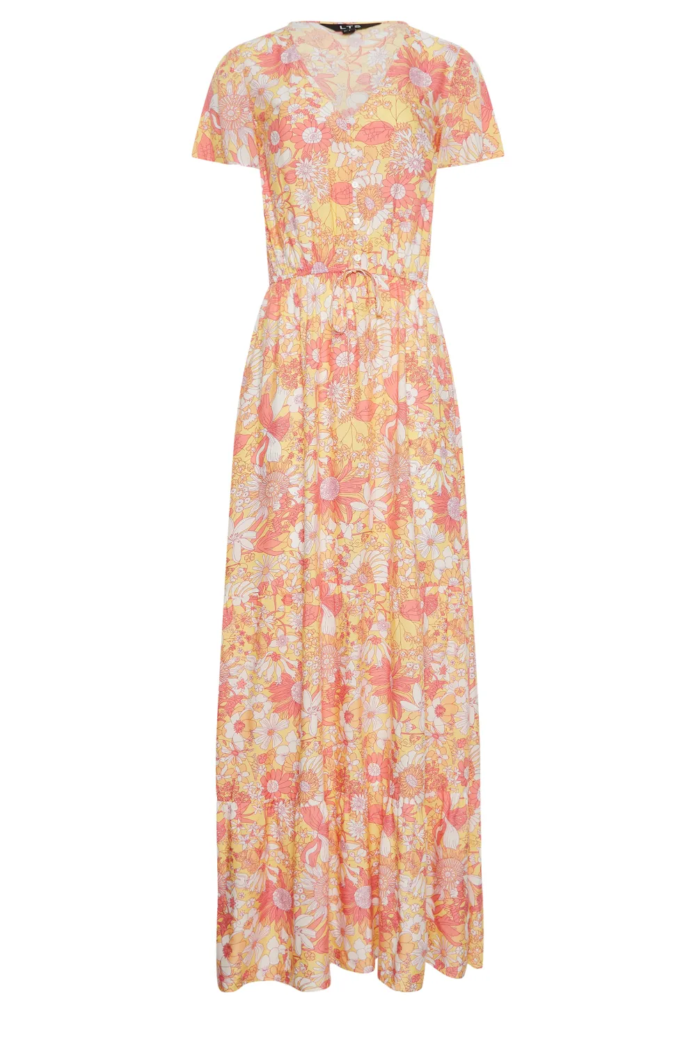 LTS Tall Yellow Floral Print Maxi Dress