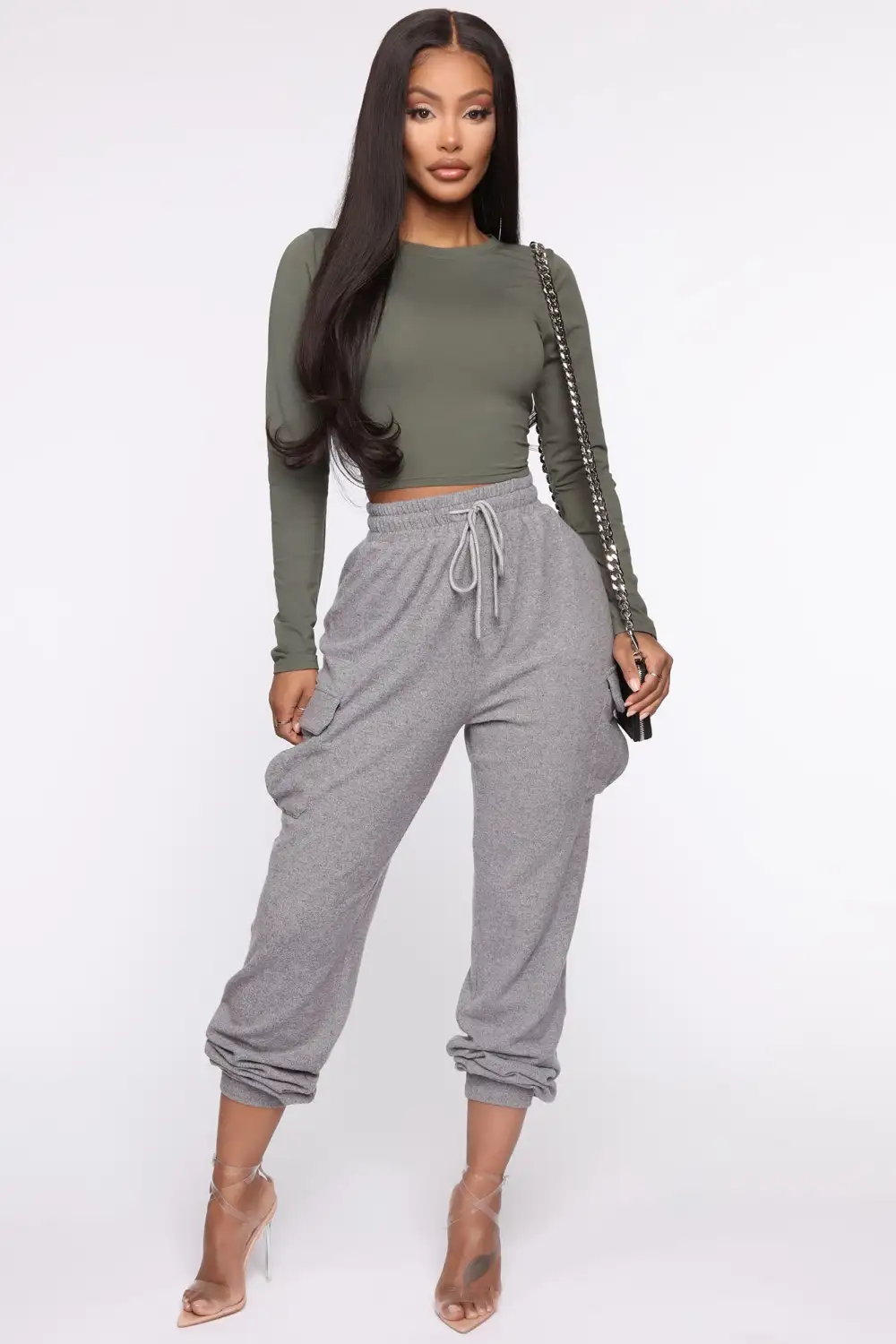 Robin Long Sleeve Top - Army Green