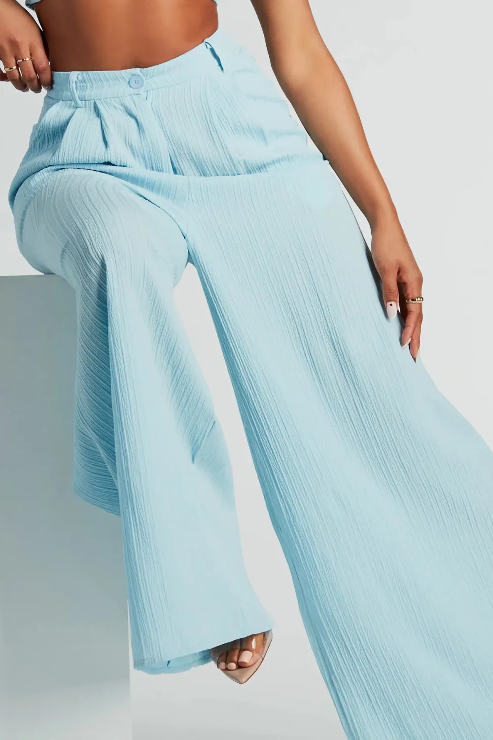 Endless Vacay Strapless Tube Crop Top And Pants Set