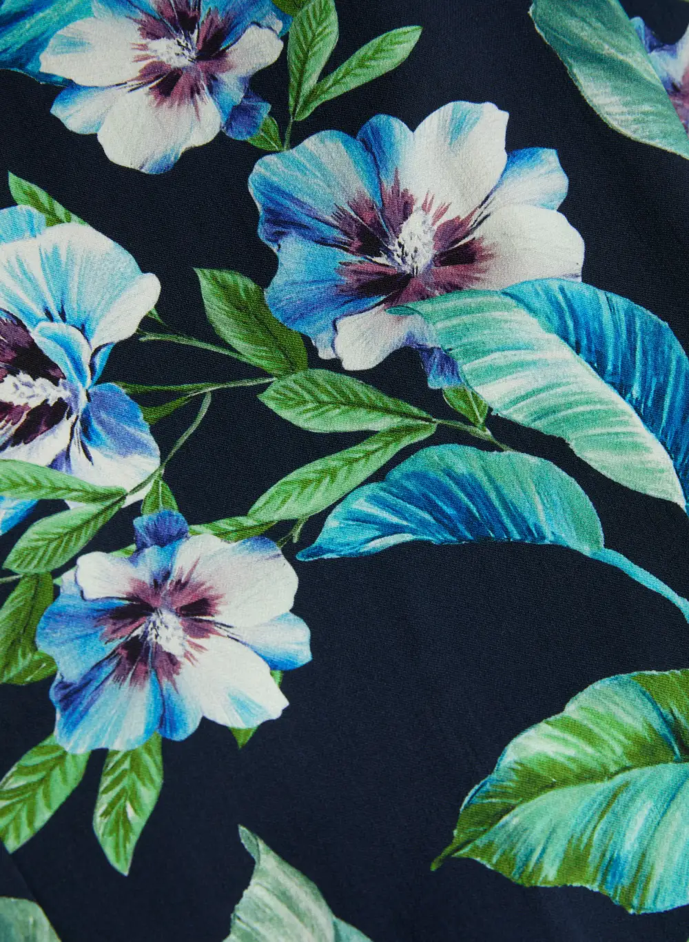 Pull-On Floral Ankle Pants