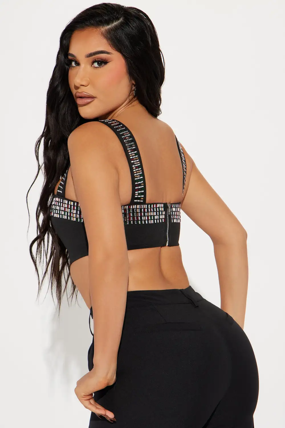 Shiny Nights Top - Black/combo