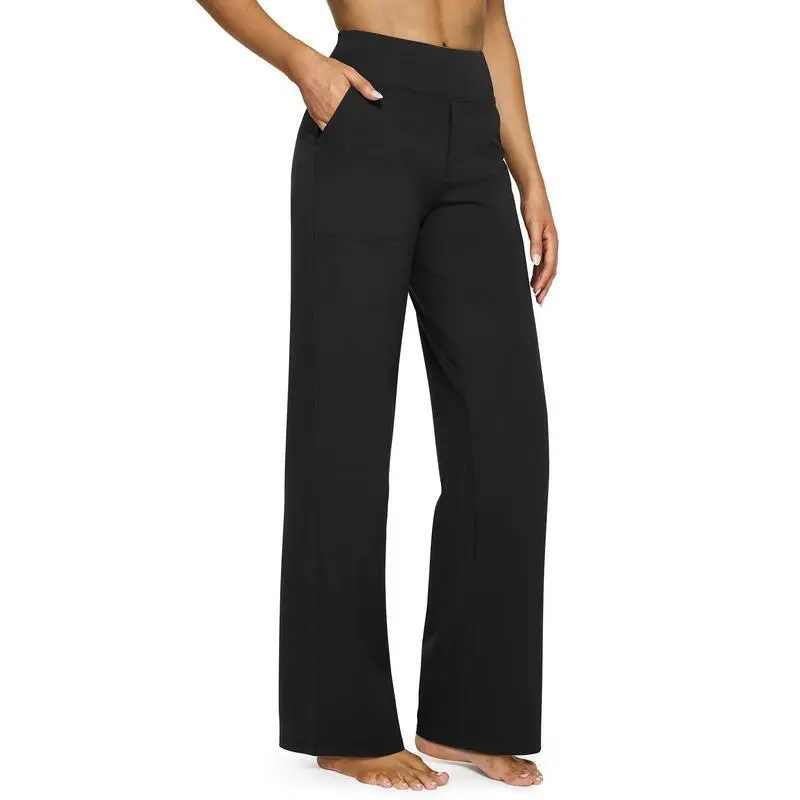 🔥9 PACKS  $25.98🔥Loose High-Waist Business Casual Pants Yoga Pants Women Wide Leg Pants