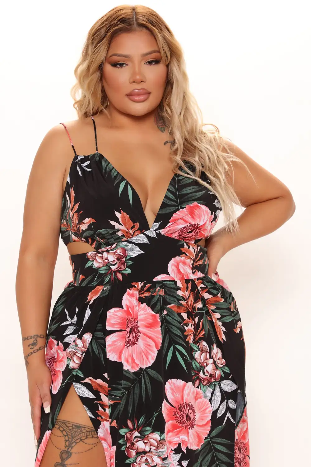 All Inclusive Resort Maxi Dress - Black/combo