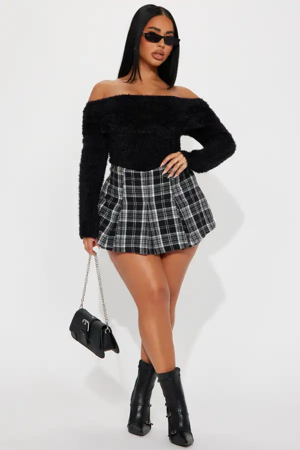 Antonia Sweater Top - Black