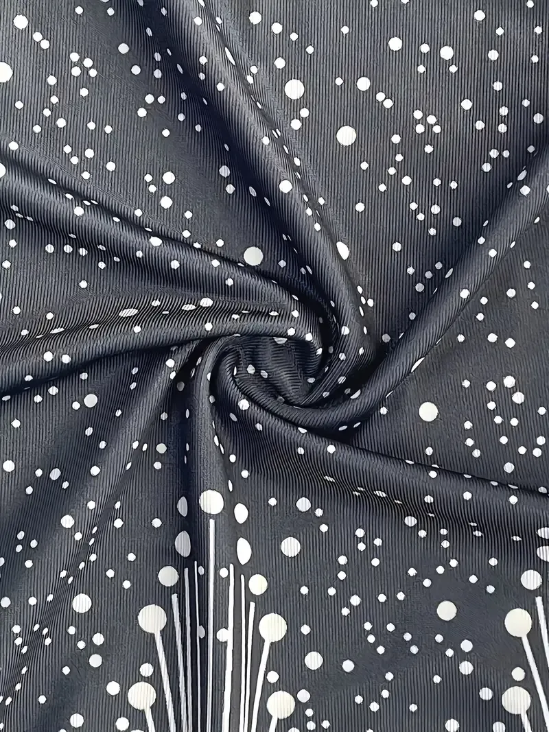 Elegant V-Neck Sleeveless Dress, Women'S Vintage Printed Knit Polyester Sundress, Full Print A-Line Dress for Spring/Summer/Autumn