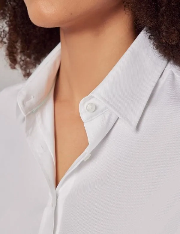 Twill Cotton Semi-Fitted Shirt