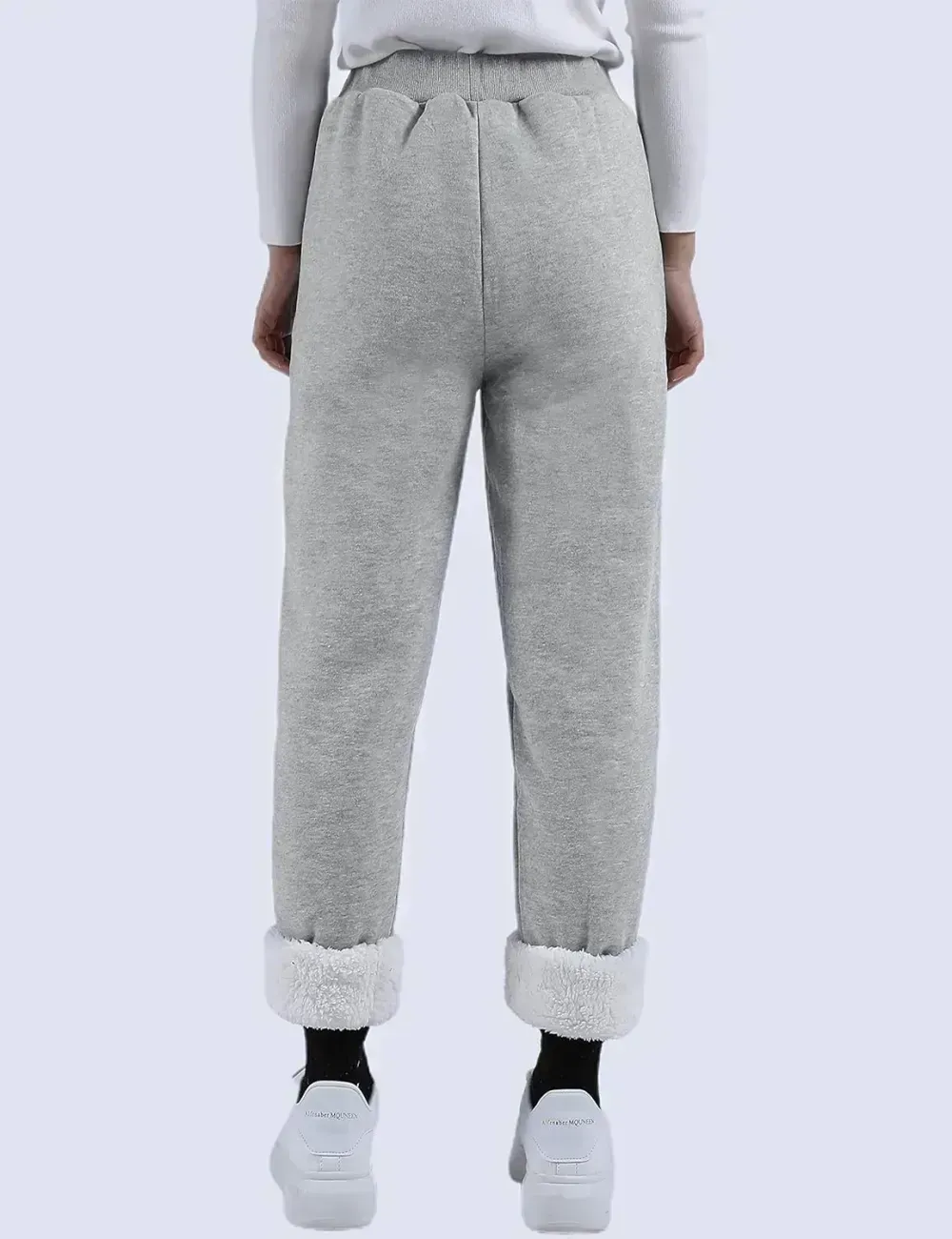 Women's Winter Warm Athletic Sweatpants Sherpa Lined Joggers Fleece Pants
