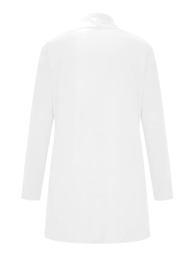 Women's Cardigan Sweater Open Front Ribbed Knit Knit Pocket Summer Fall Outdoor Daily Weekend Stylish Casual Soft Long Sleeve Solid Color Black White Wine S M L
