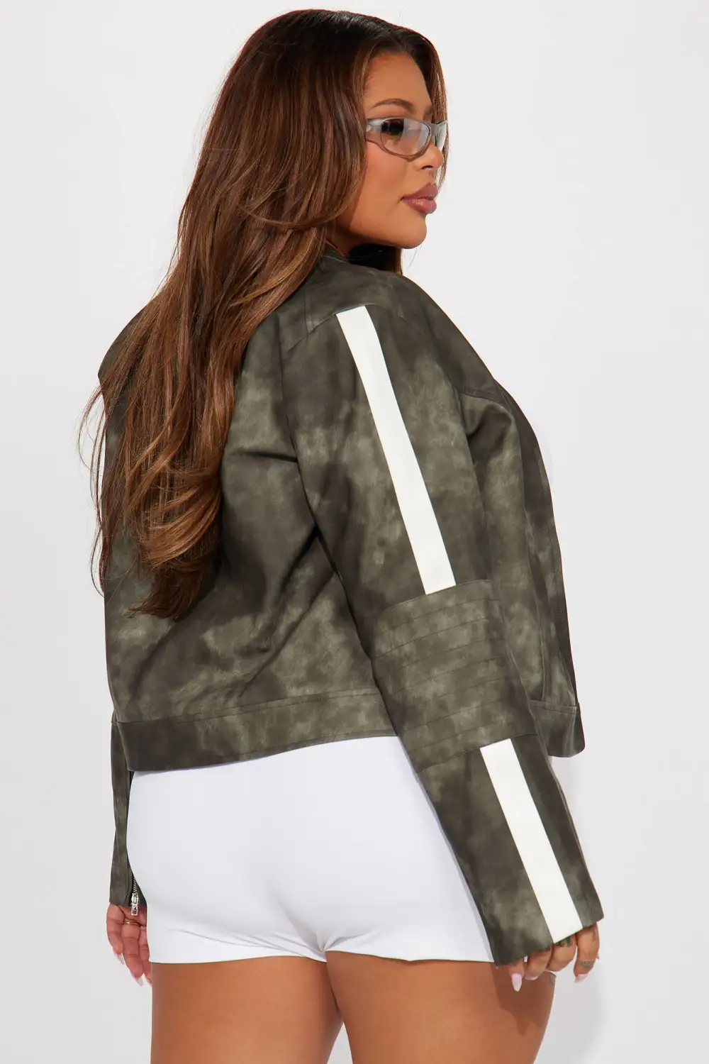 Erase You Washed Faux Leather - Black