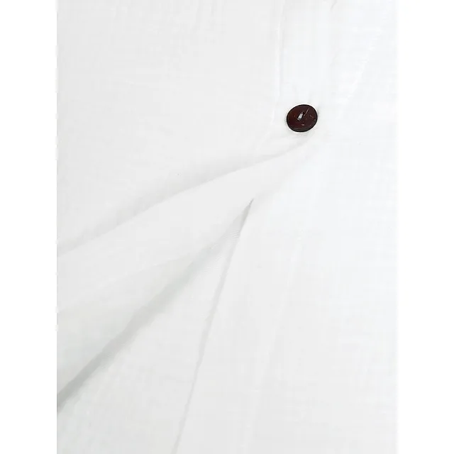 Women's Shirt Dress Casual Dress Mini Dress White Green Long Sleeve Pure Color Button Fall Spring Summer Shirt Collar Basic Daily Fall Dress Loose Fit 2023 M L XL 2XL 3XL