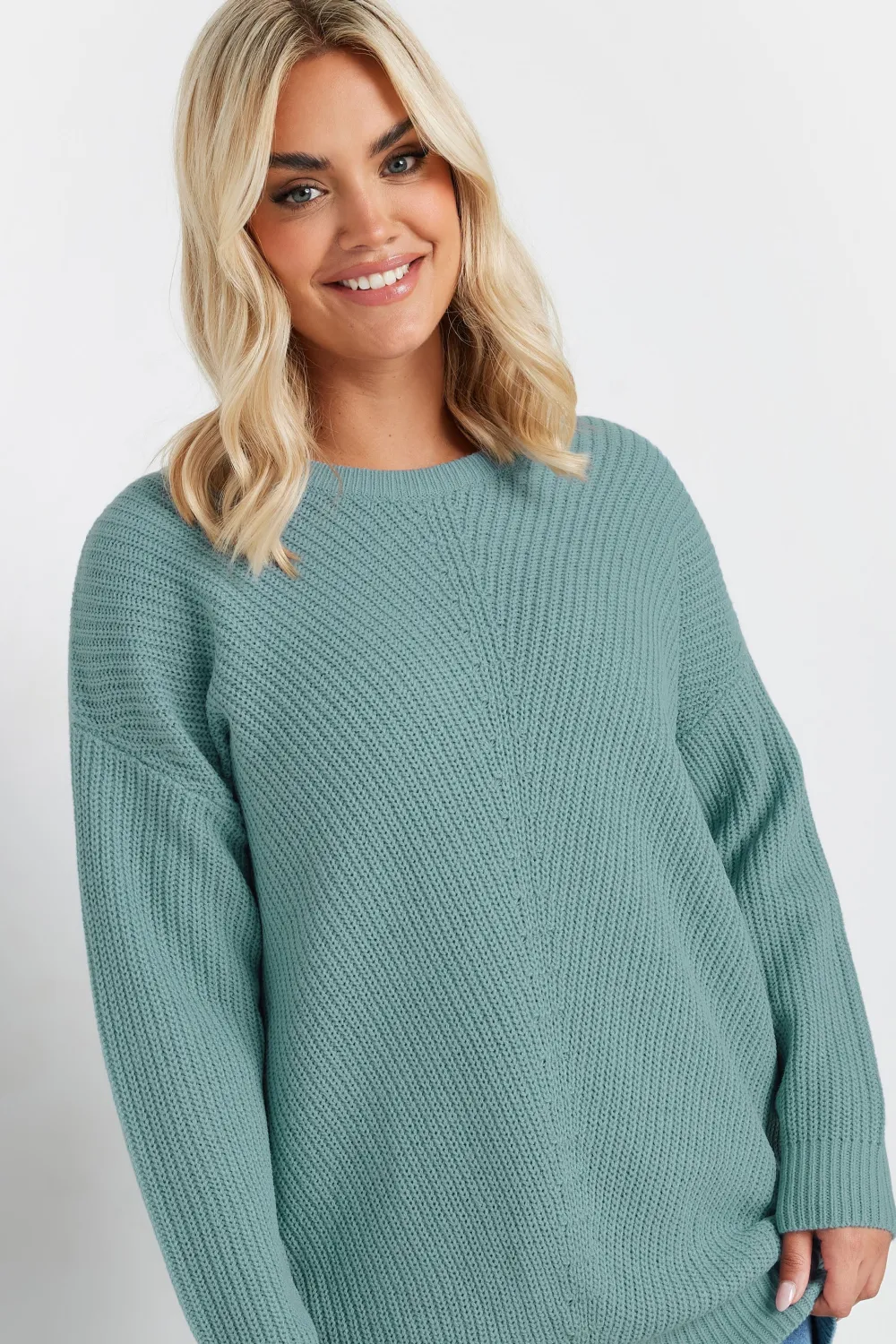 YOURS Curve Pink Essential Knitted Jumper