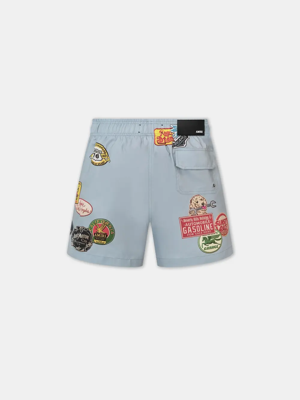 Station Patch Swim Trunk - Ashley Blue